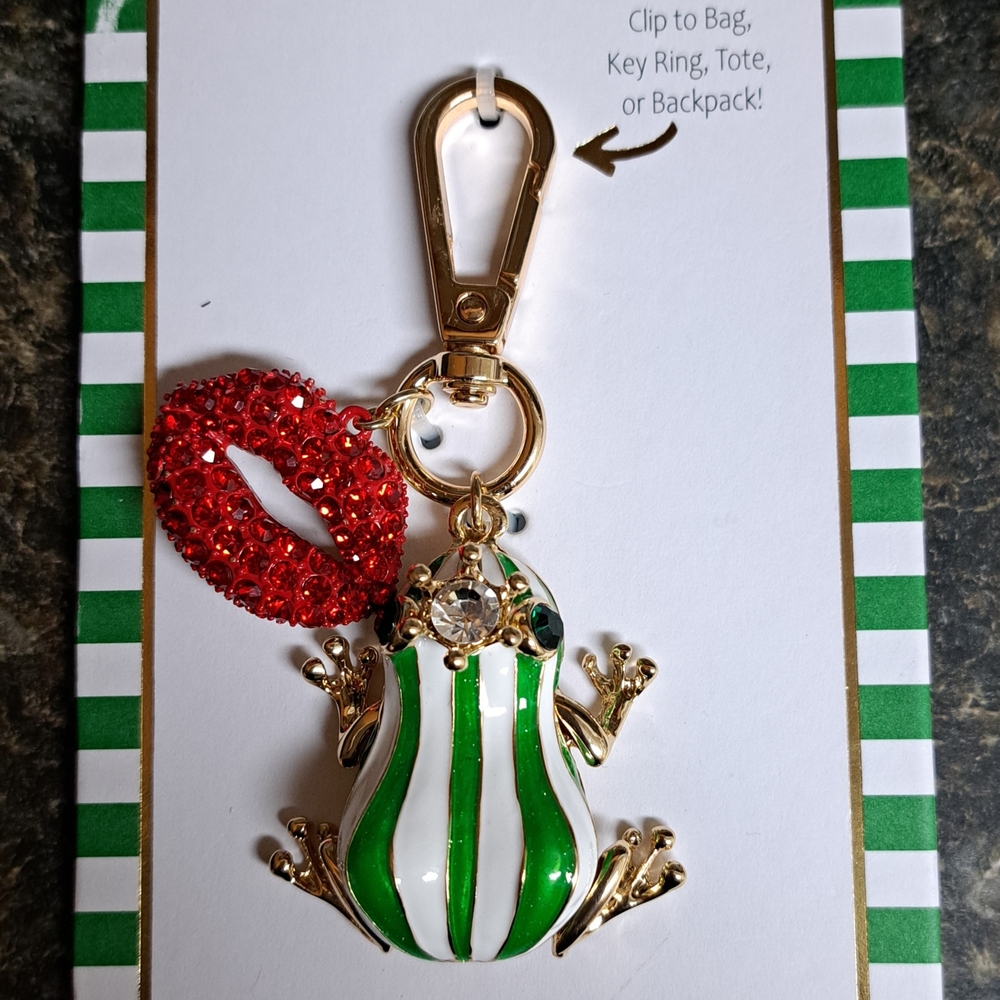 True To Form Kissing Frog Prince Bag Charm